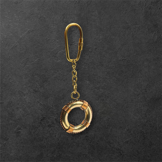 Lifebuoy Keyring with Copper Details