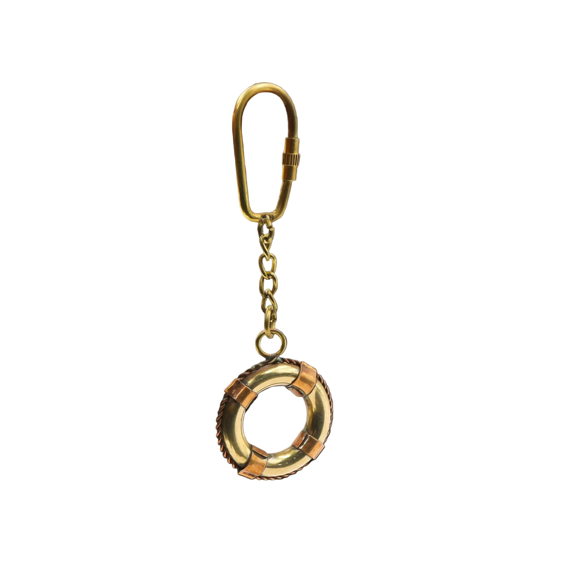 Lifebuoy Keyring with Copper Details