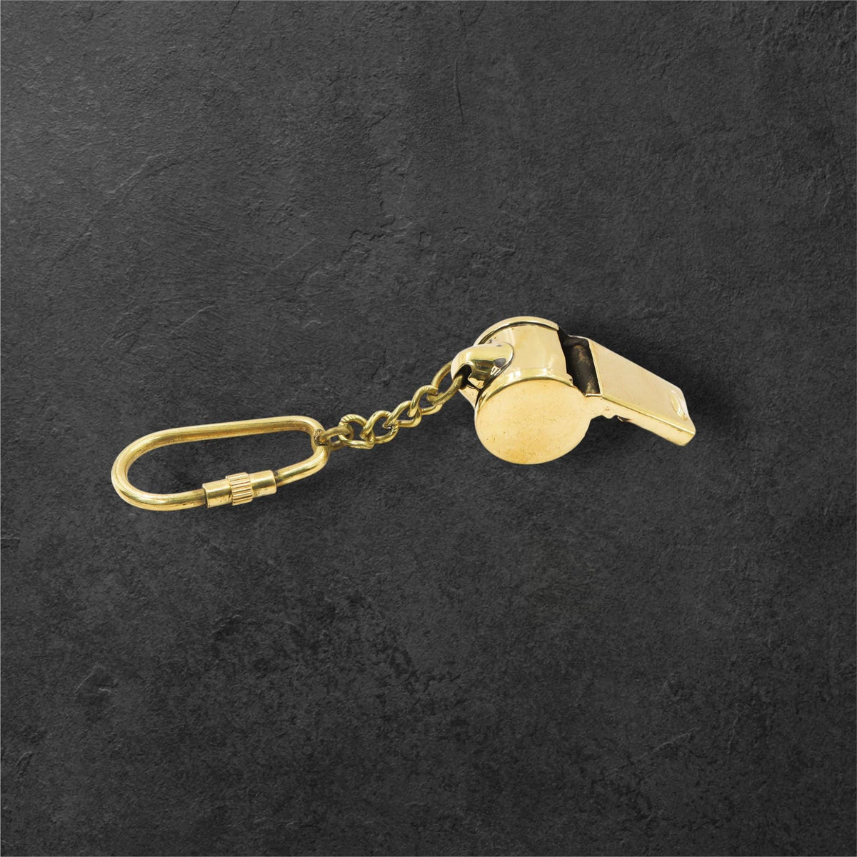 Brass Whistle Keychain