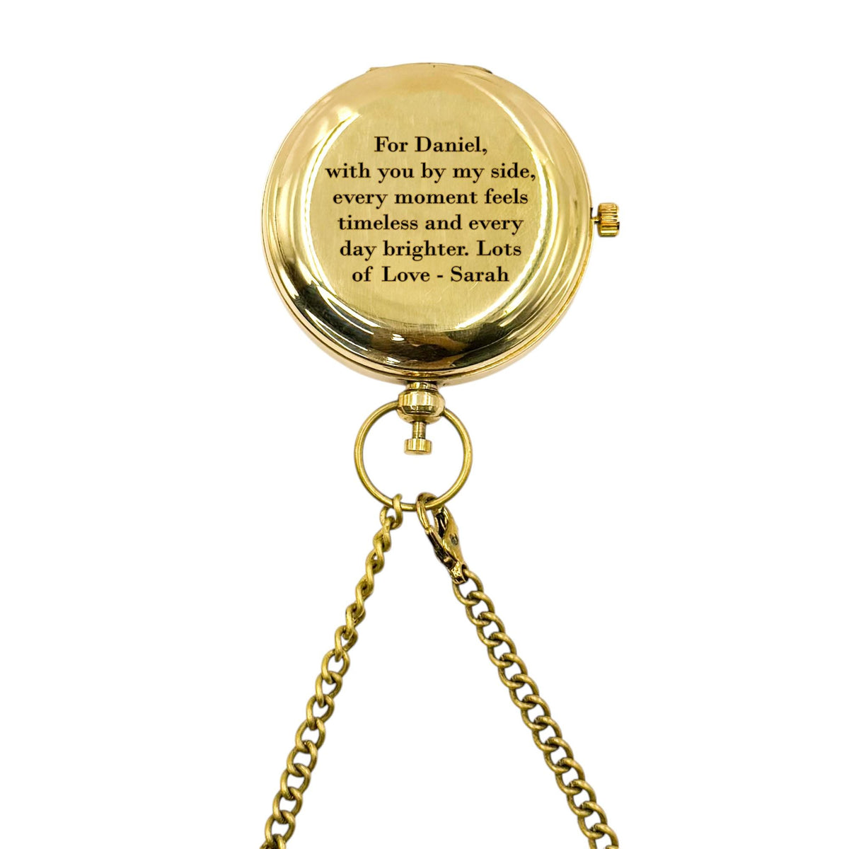Custom The Voyager Brass Pocket Watch