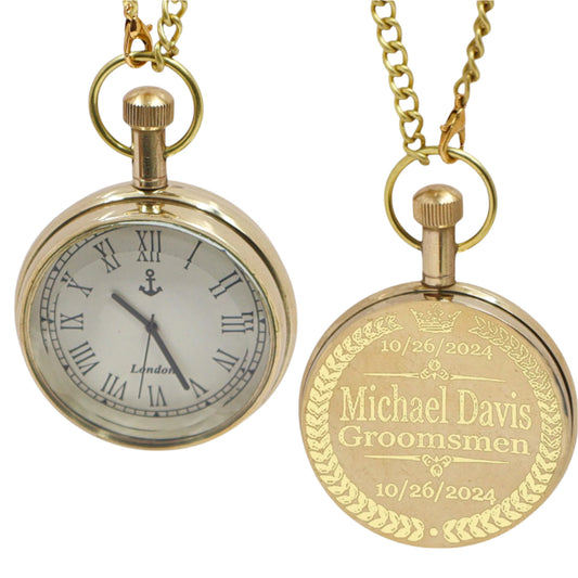 Personalized Groomsmen Pocket Watch