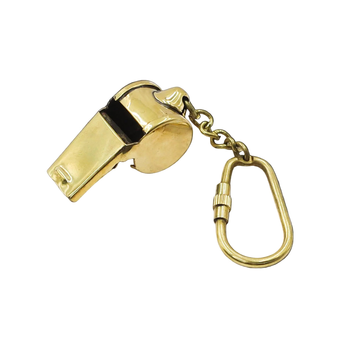 Brass Whistle Keychain