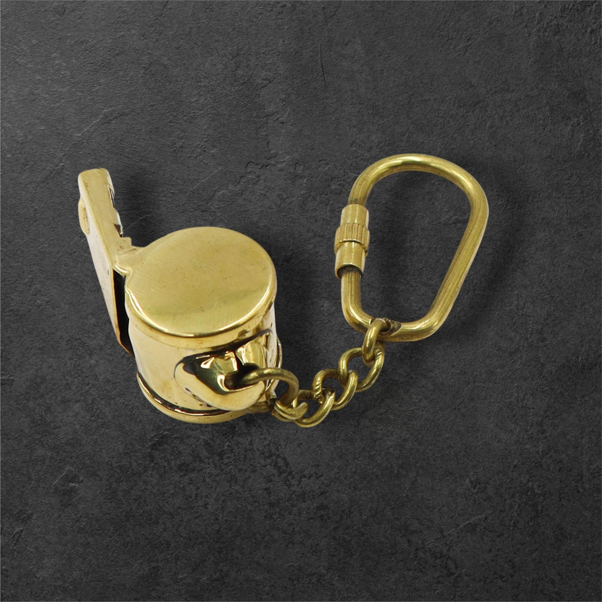 Brass Whistle Keychain