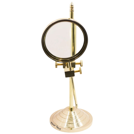 Personalised Adjustable Brass Magnifying Glass