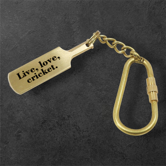 Personalized Cricket Bat Keyring