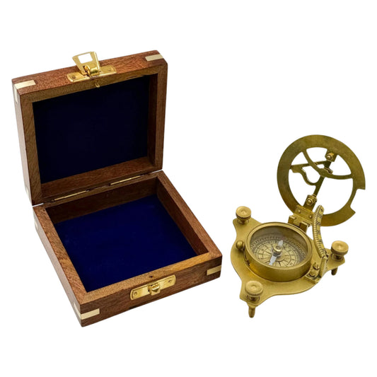 Personalised 3-Inch Adjustable Sundial Compass Anniversary Gift