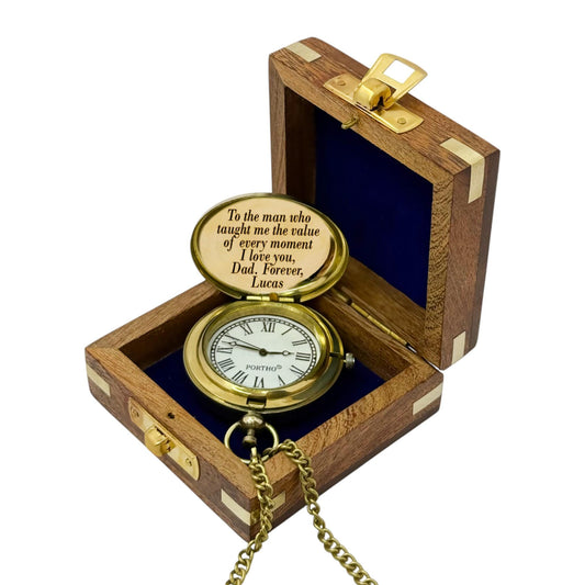 Personalised Pocket Watch for Father's Day