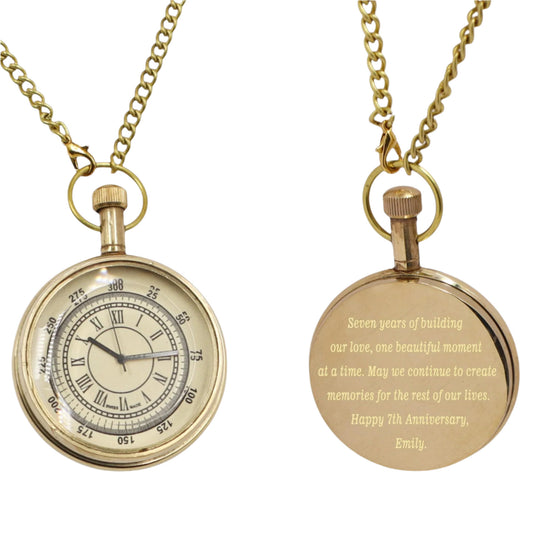 Personalized Pocket Watch for Anniversary