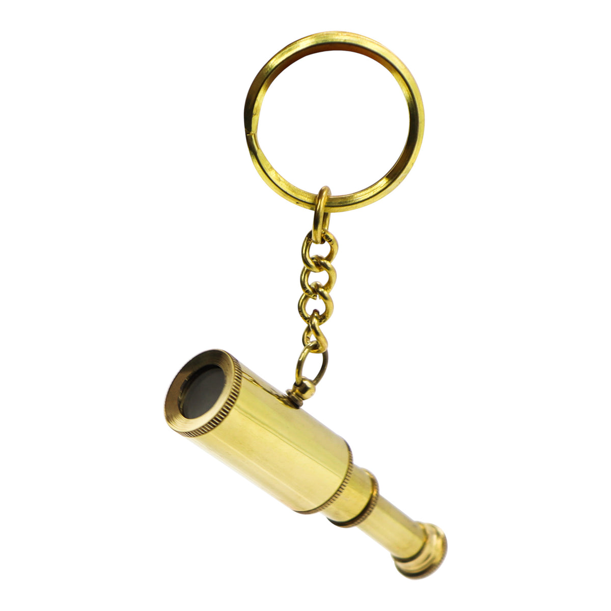 Custom Brass Mini Telescope Keyring