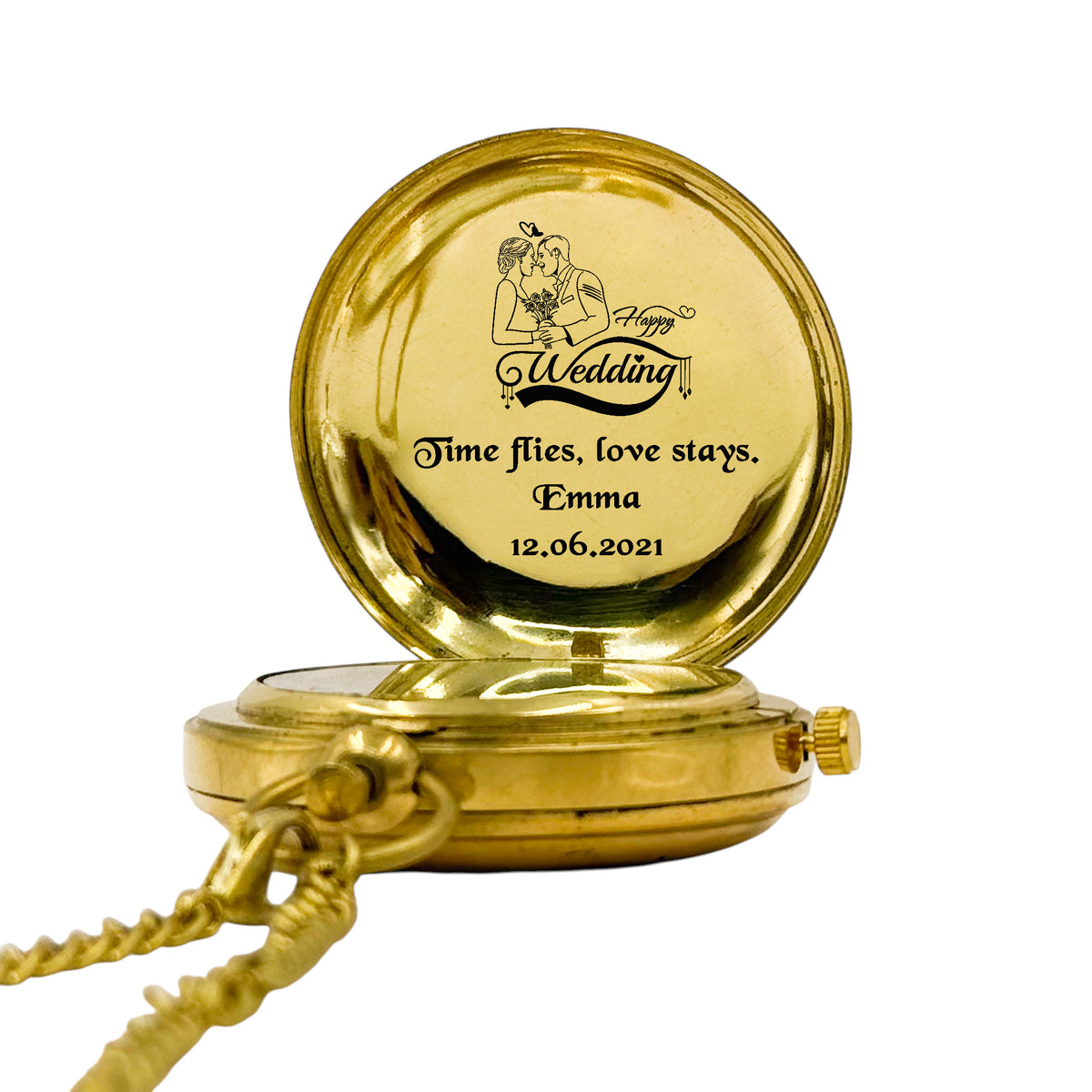 Custom Wedding Pocket Watch