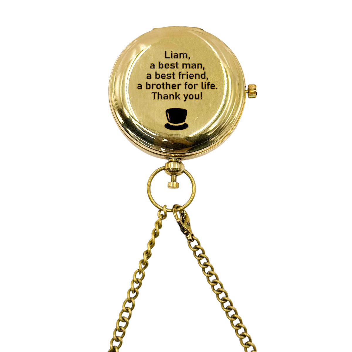 Personalised Best Man Pocket Watch
