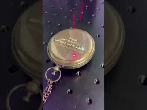 Personalized Baptism Sundial Compass