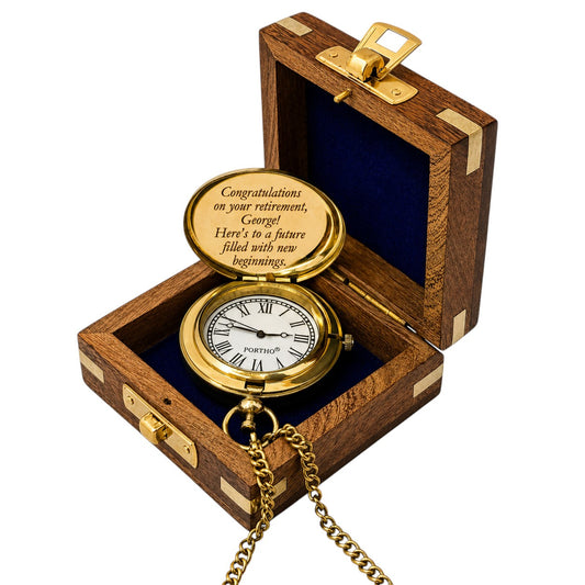 Personalised Pocket Watch Retirement Gift