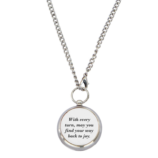 Personalised Working Compass Necklace