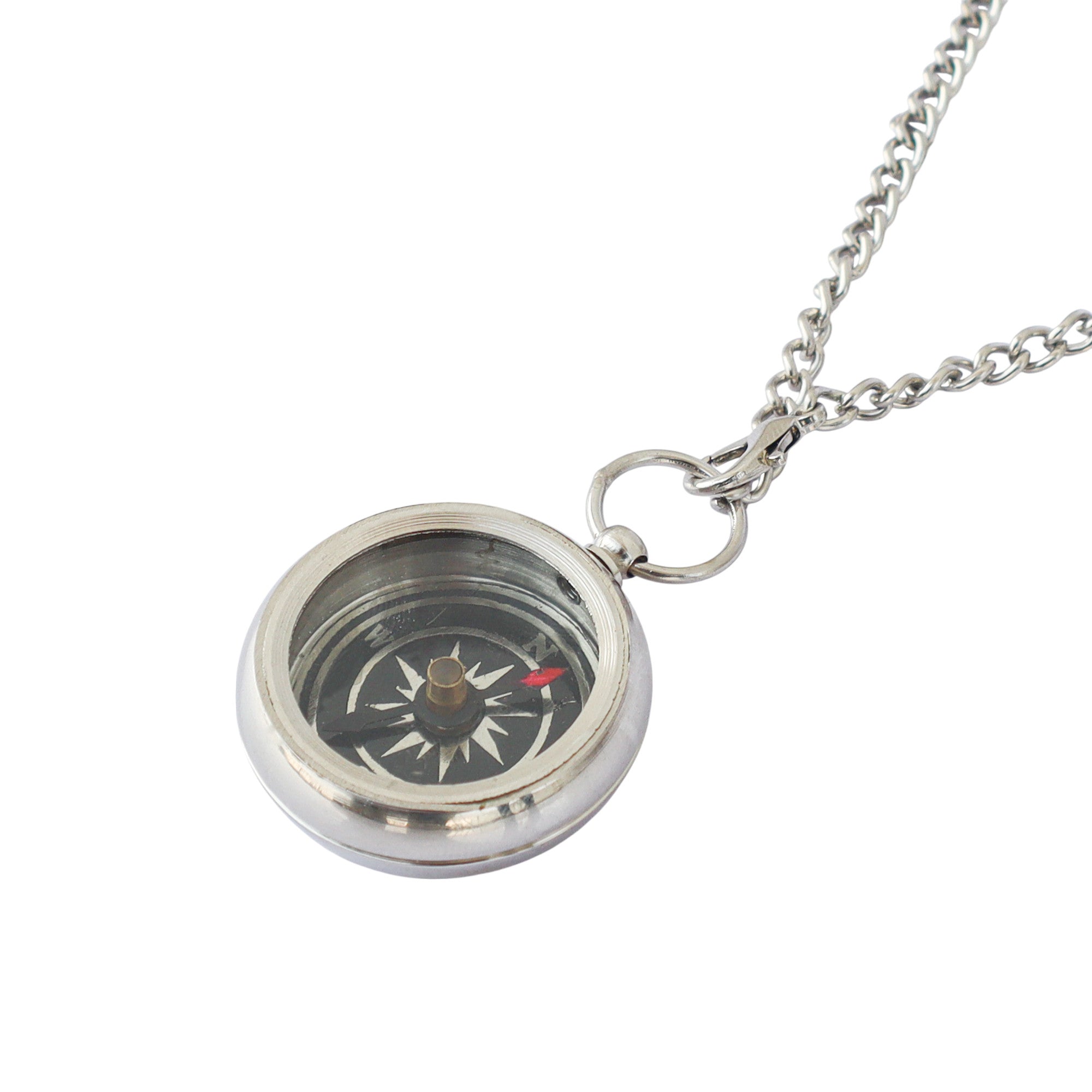 Personalised Working Compass Necklace