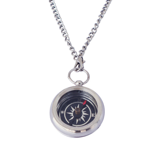 Personalised Working Compass Necklace