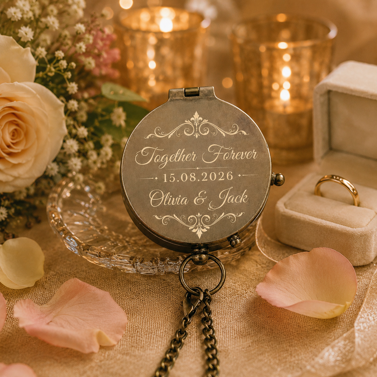 Custom Wedding Compass