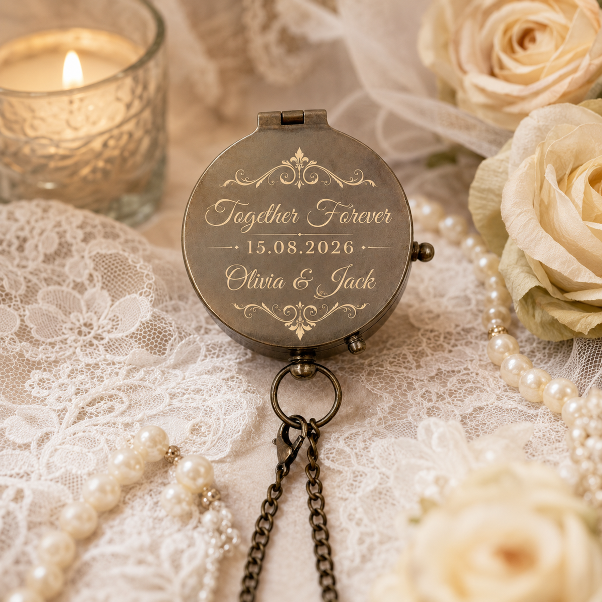 Custom Wedding Compass