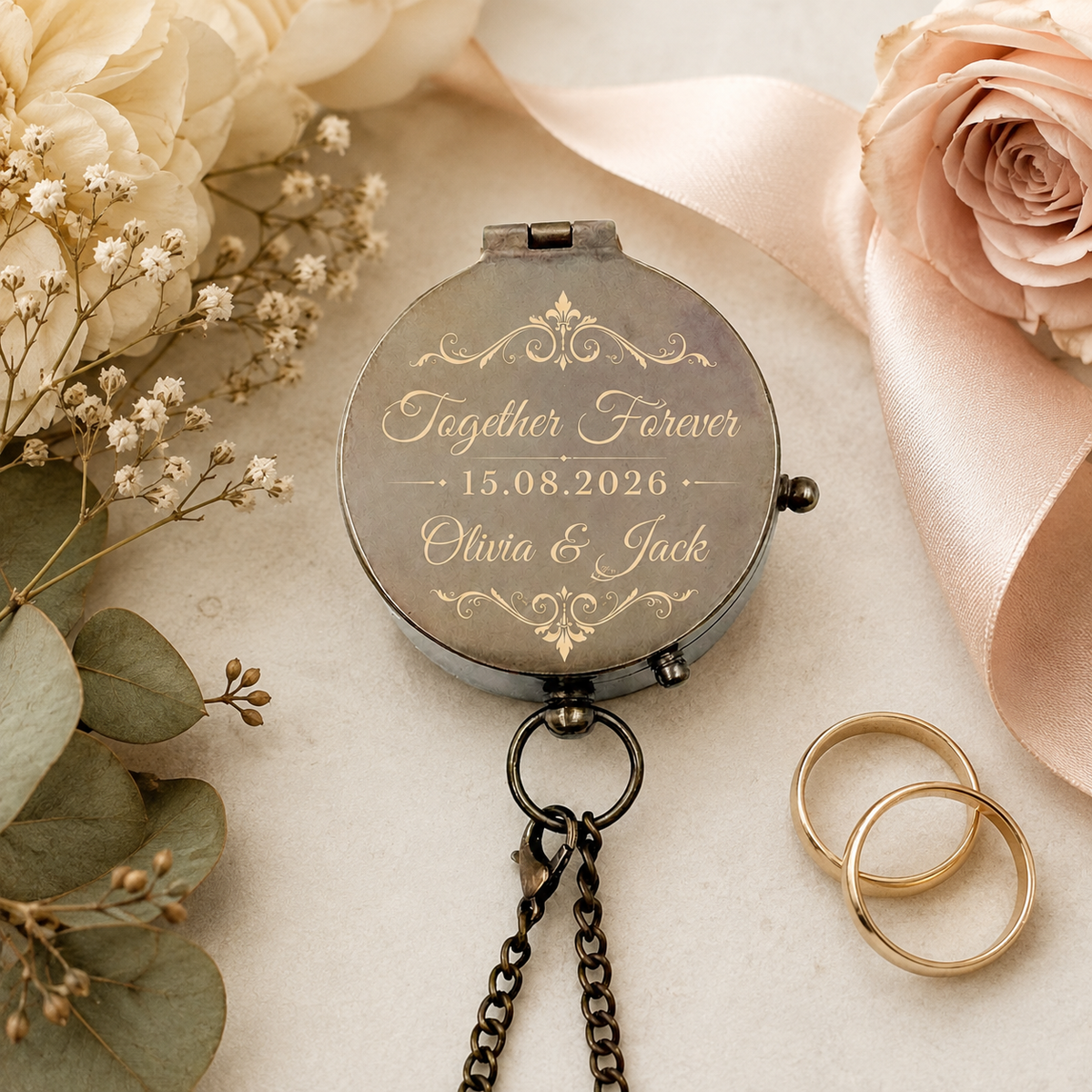Custom Wedding Compass