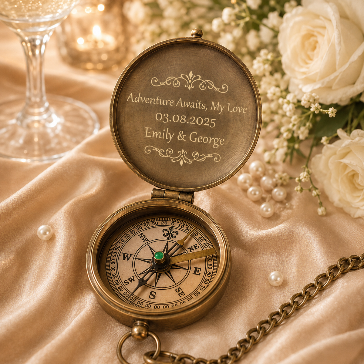 Custom Wedding Compass