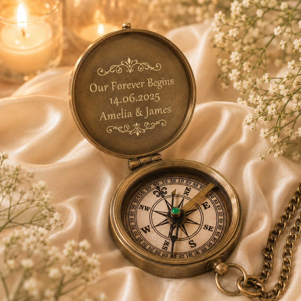 Custom Wedding Compass