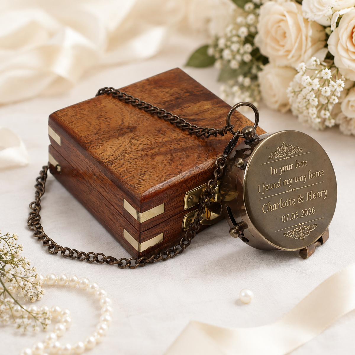 Custom Wedding Compass