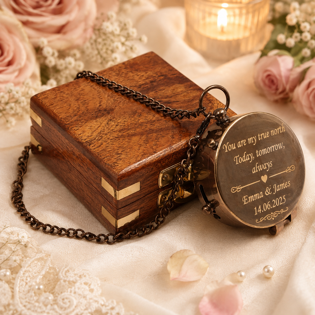 Custom Wedding Compass