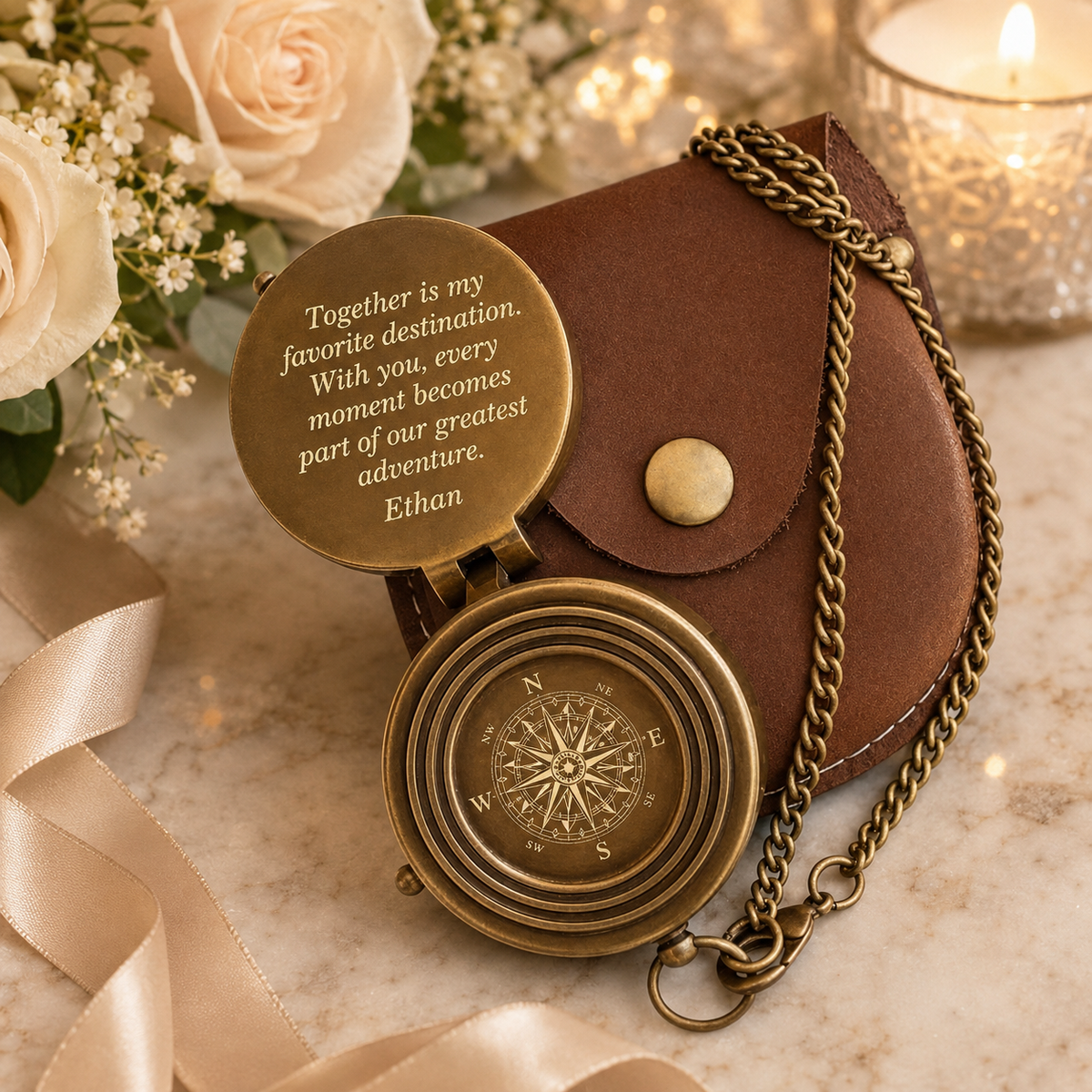 Custom Wedding Compass