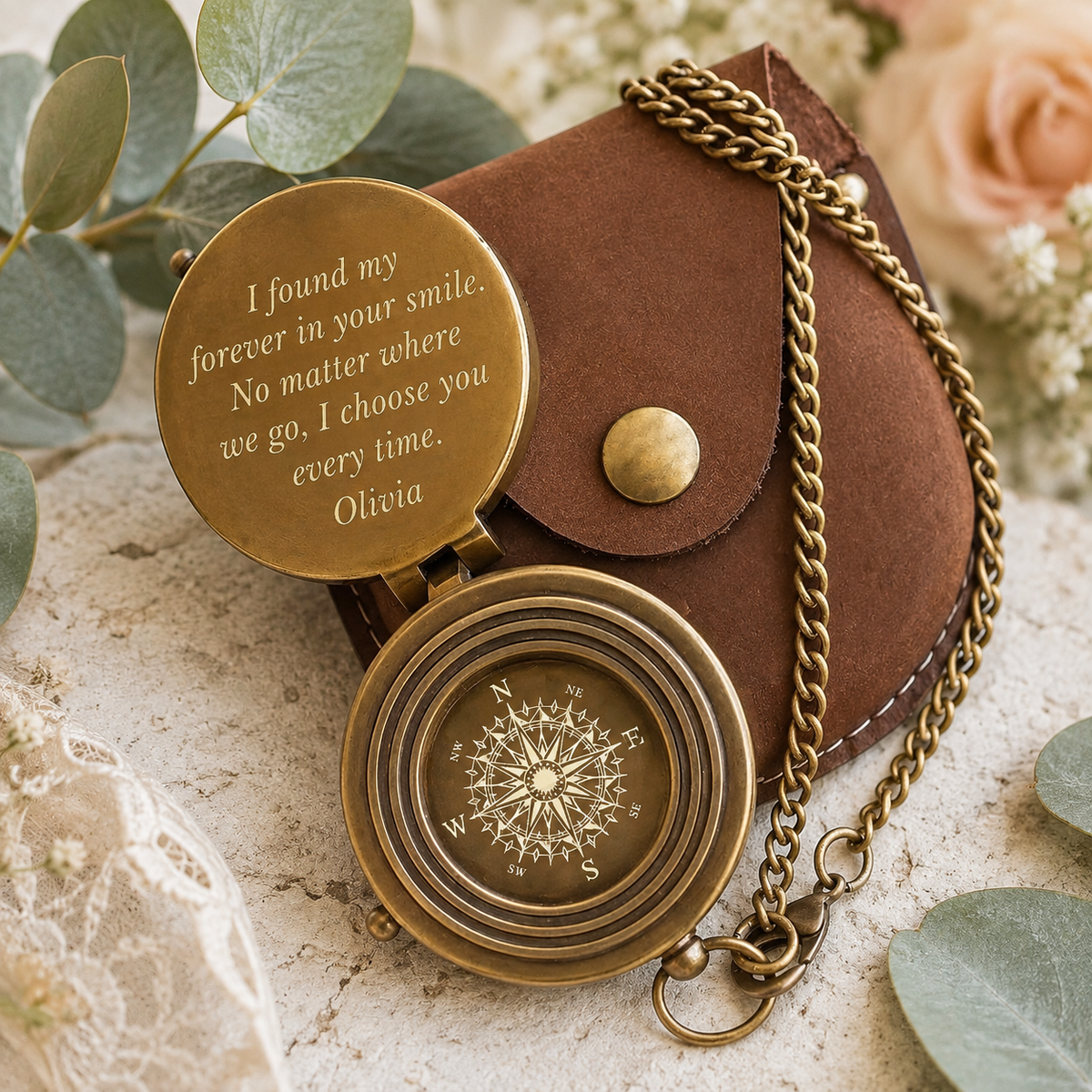 Custom Wedding Compass