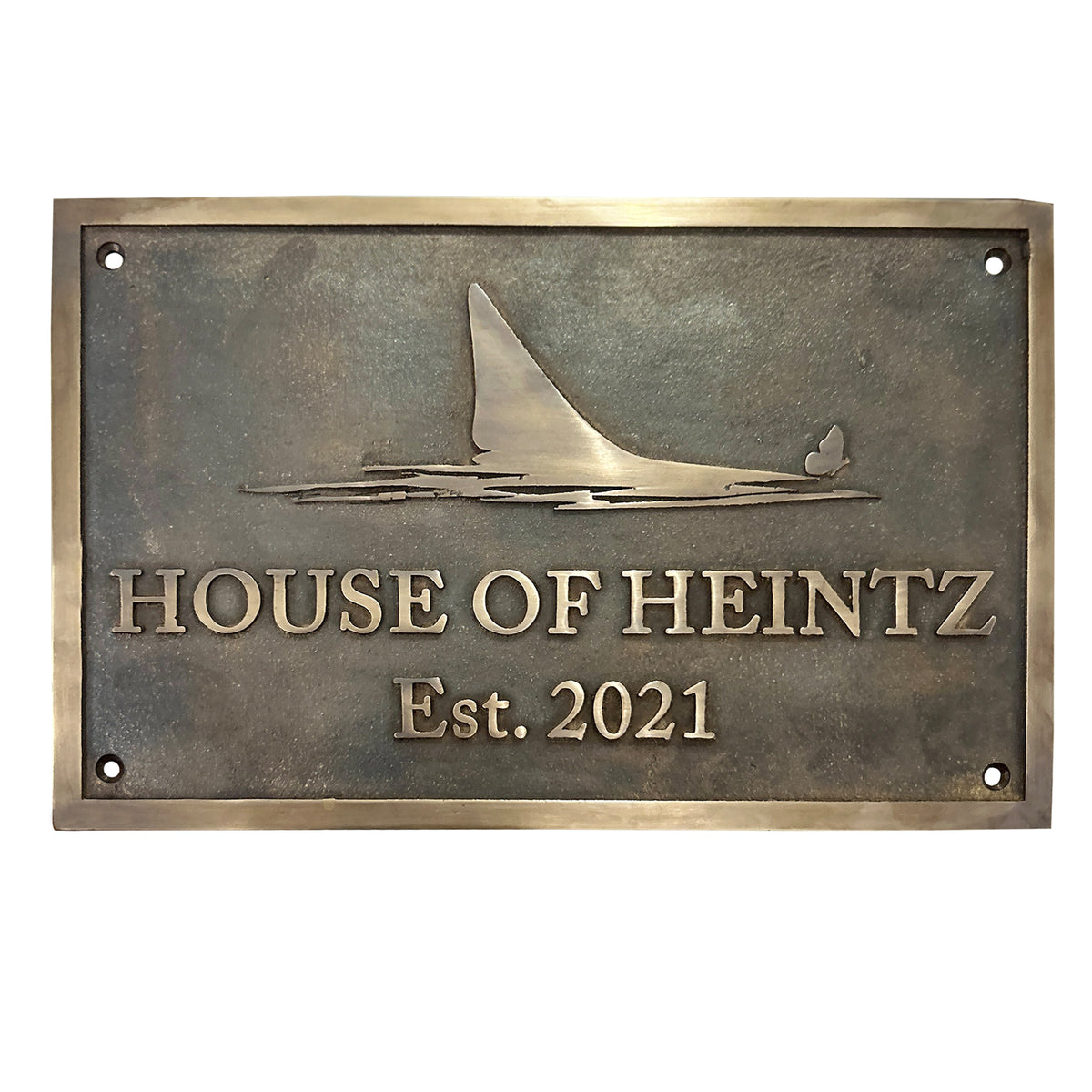 Custom Pull Solid Brass Plaque