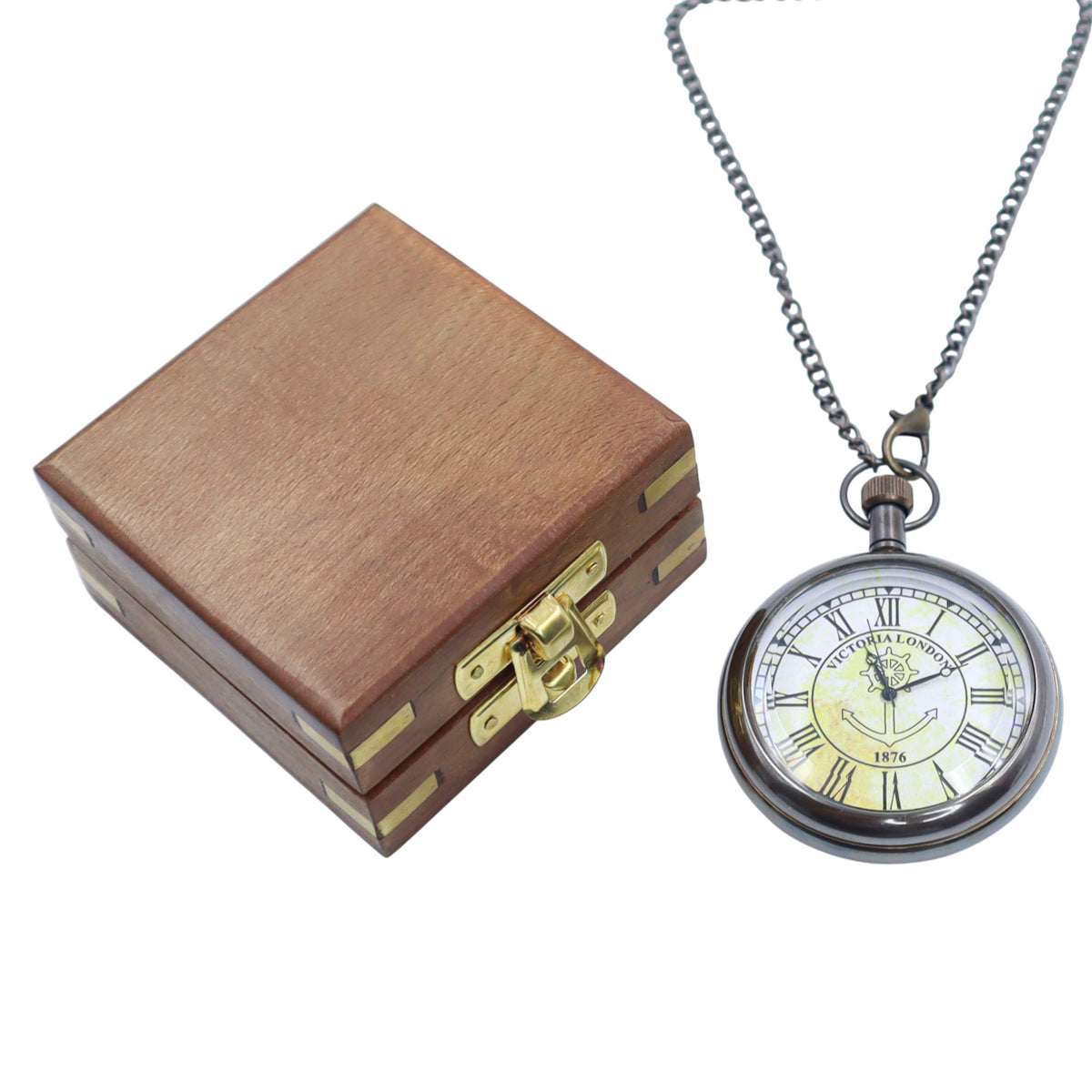 Personalised The Horizon Open Face Pocket Watch