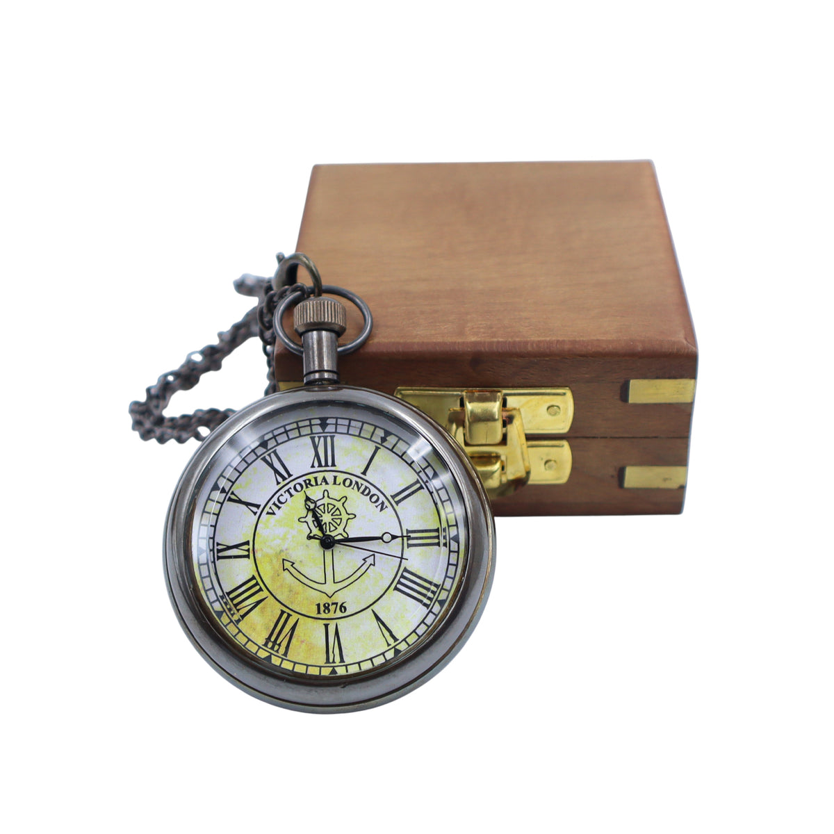 Personalised The Horizon Open Face Pocket Watch