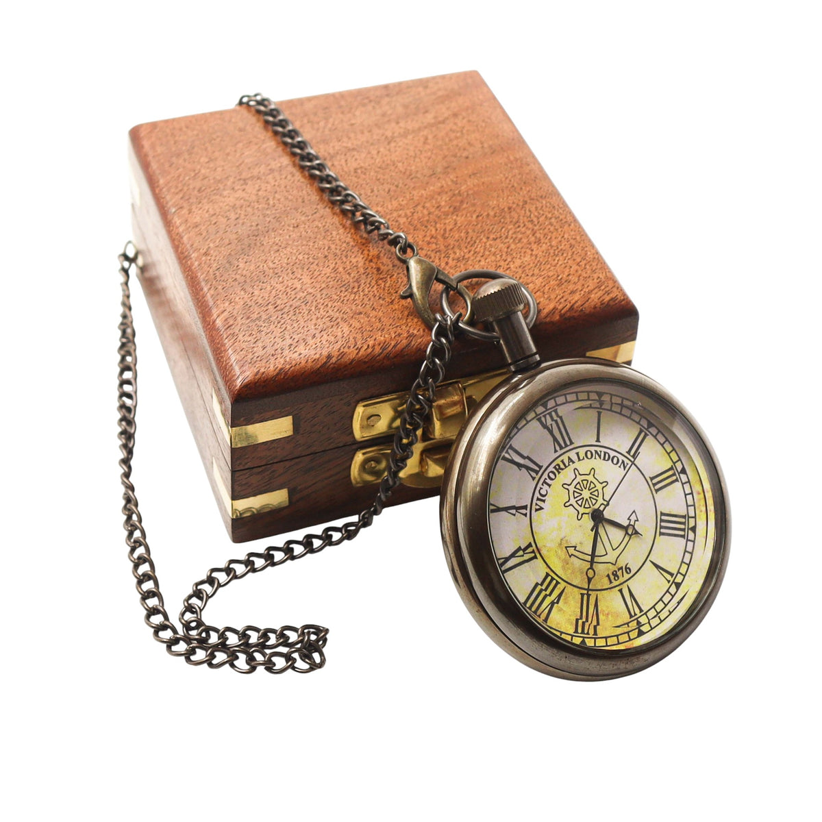Personalised The Horizon Open Face Pocket Watch