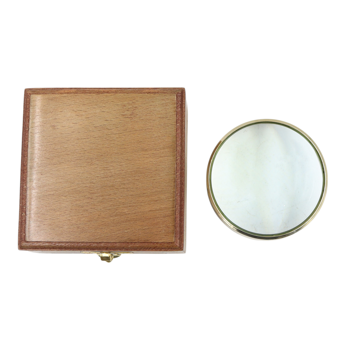 Paperweight Magnifying Glass with Wooden Box