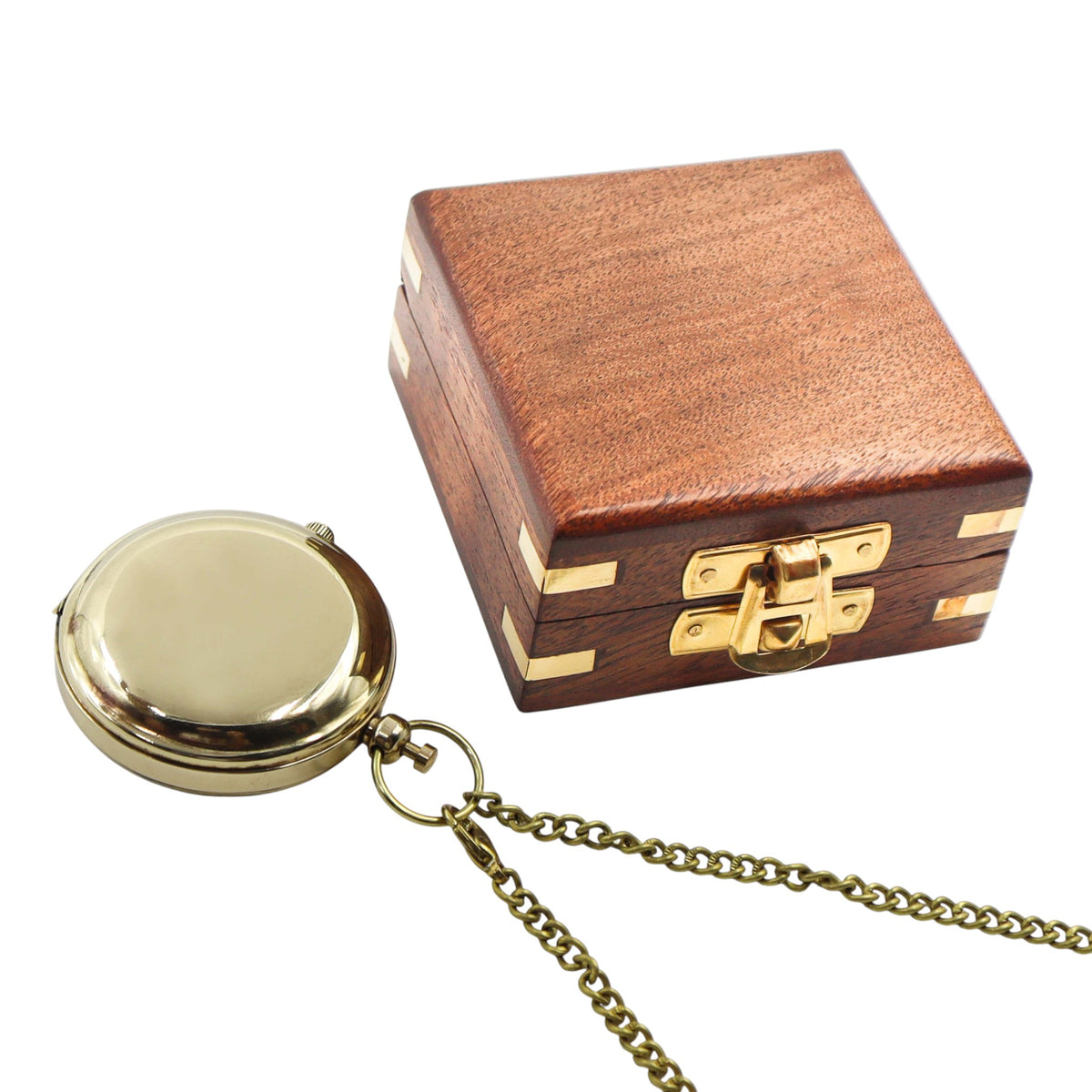 Custom The Voyager Brass Pocket Watch