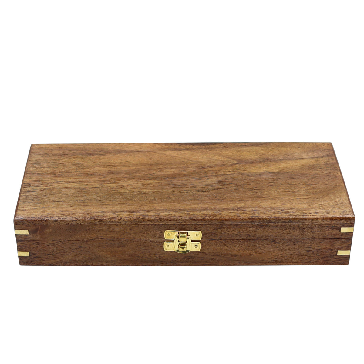 Mother of Pearl Brass Magnifying Glass with Wooden Box