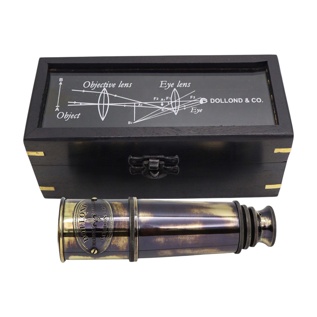 Personalised Brushed Gunmetal Telescope