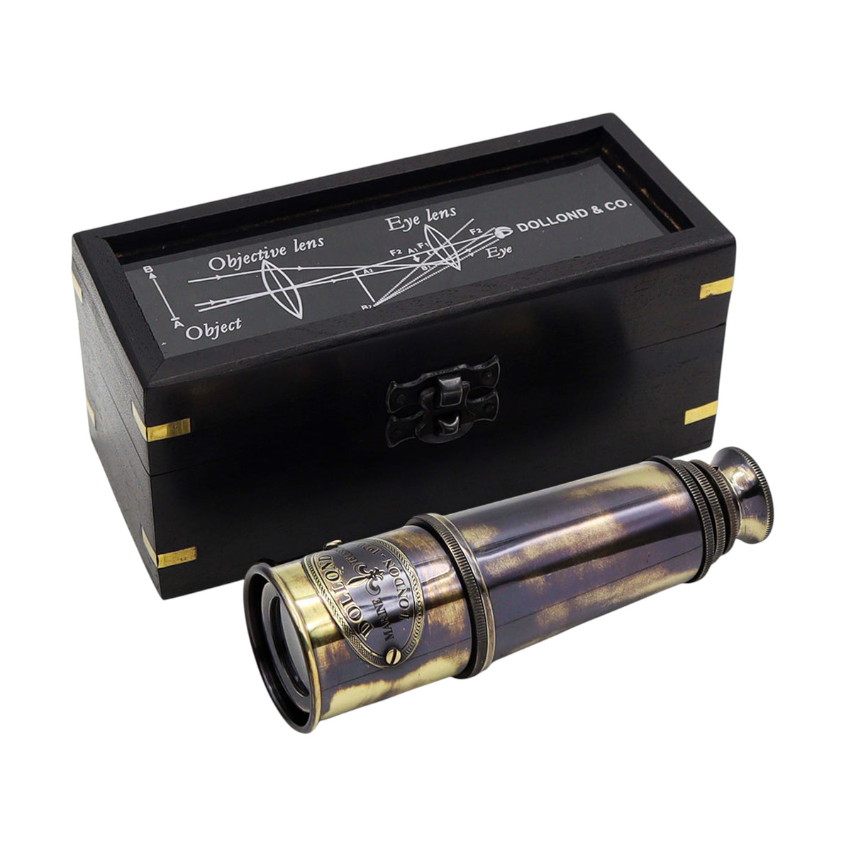 Personalised Brushed Gunmetal Telescope