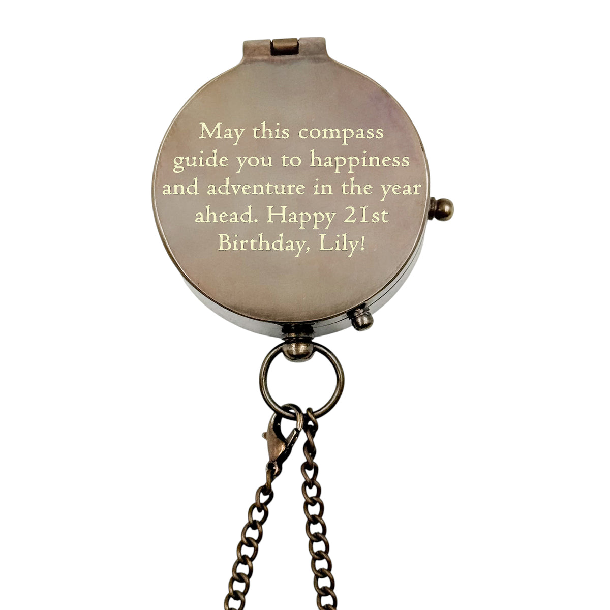 Personalised 21st Birthday Compass