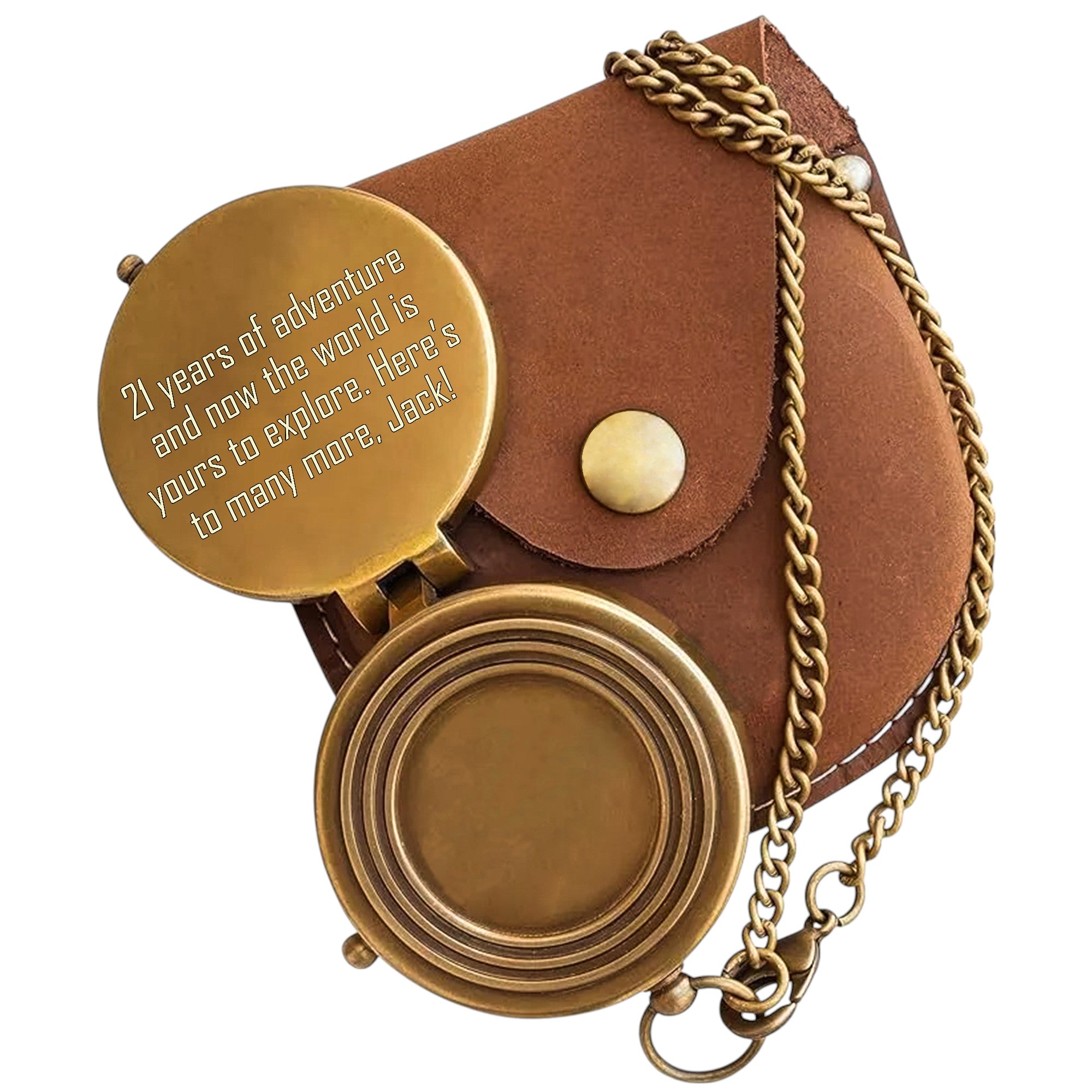 Personalised 21st Birthday Compass