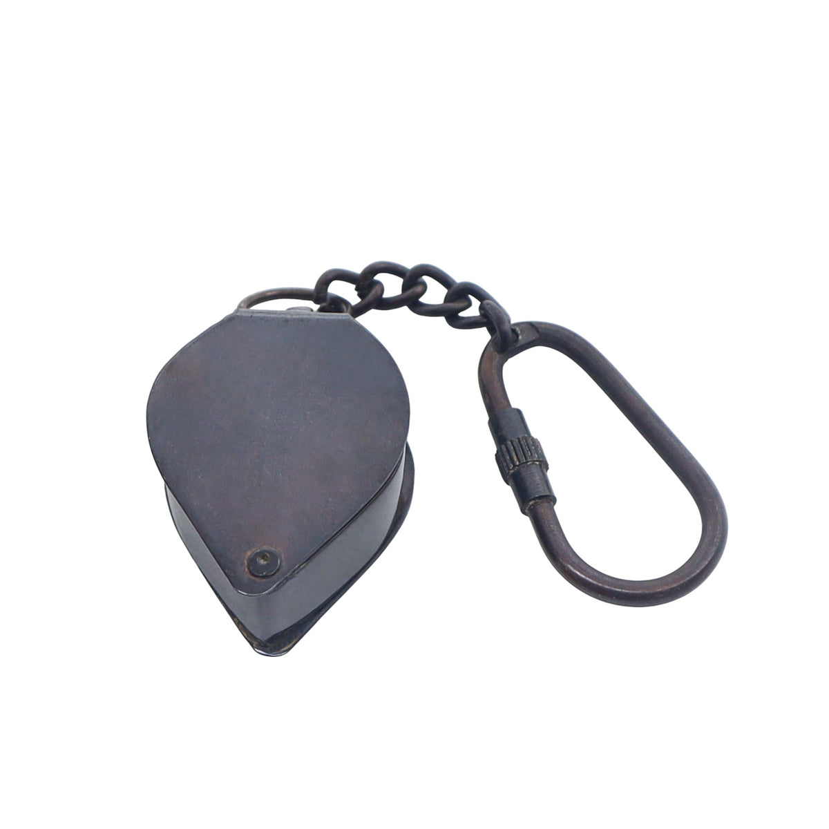 Custom Gunmetal Loupe Keyring