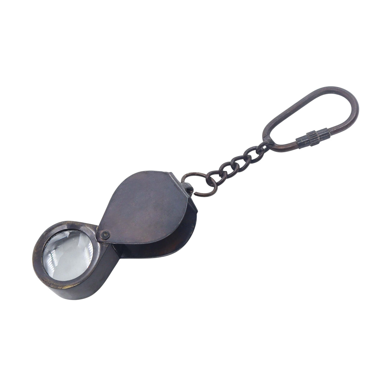 Custom Gunmetal Loupe Keyring