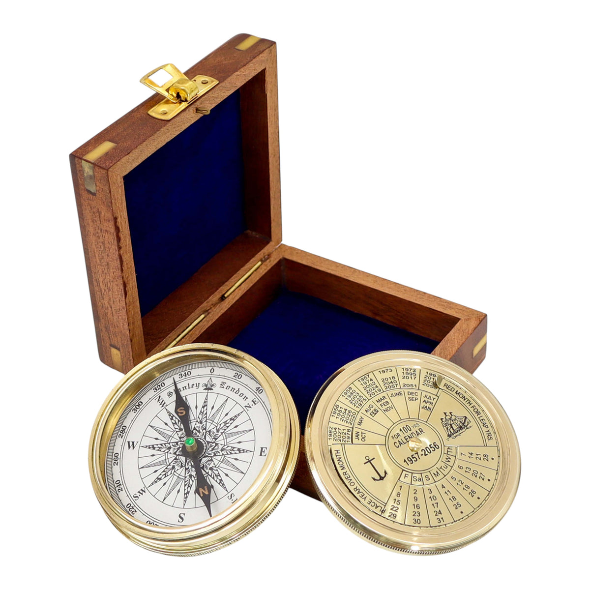 Personalised 100 Year Brass 3-Inch Calendar Compass