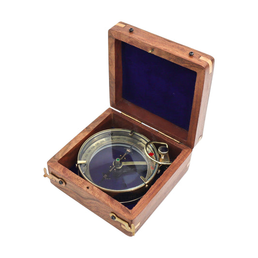 Personalised Brass Map Reader Spencer Compass