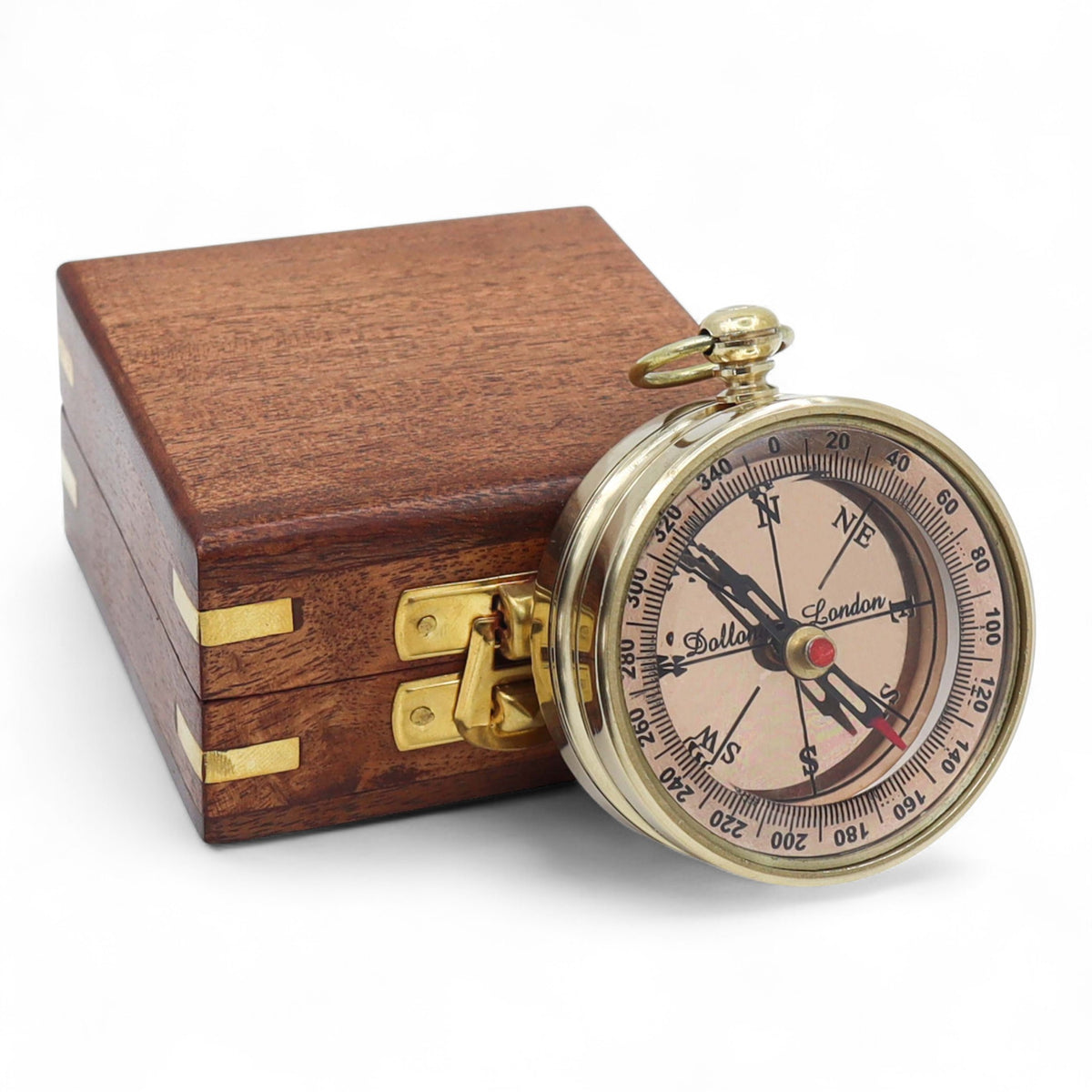 Custom Dollond London Open Face Brass Compass