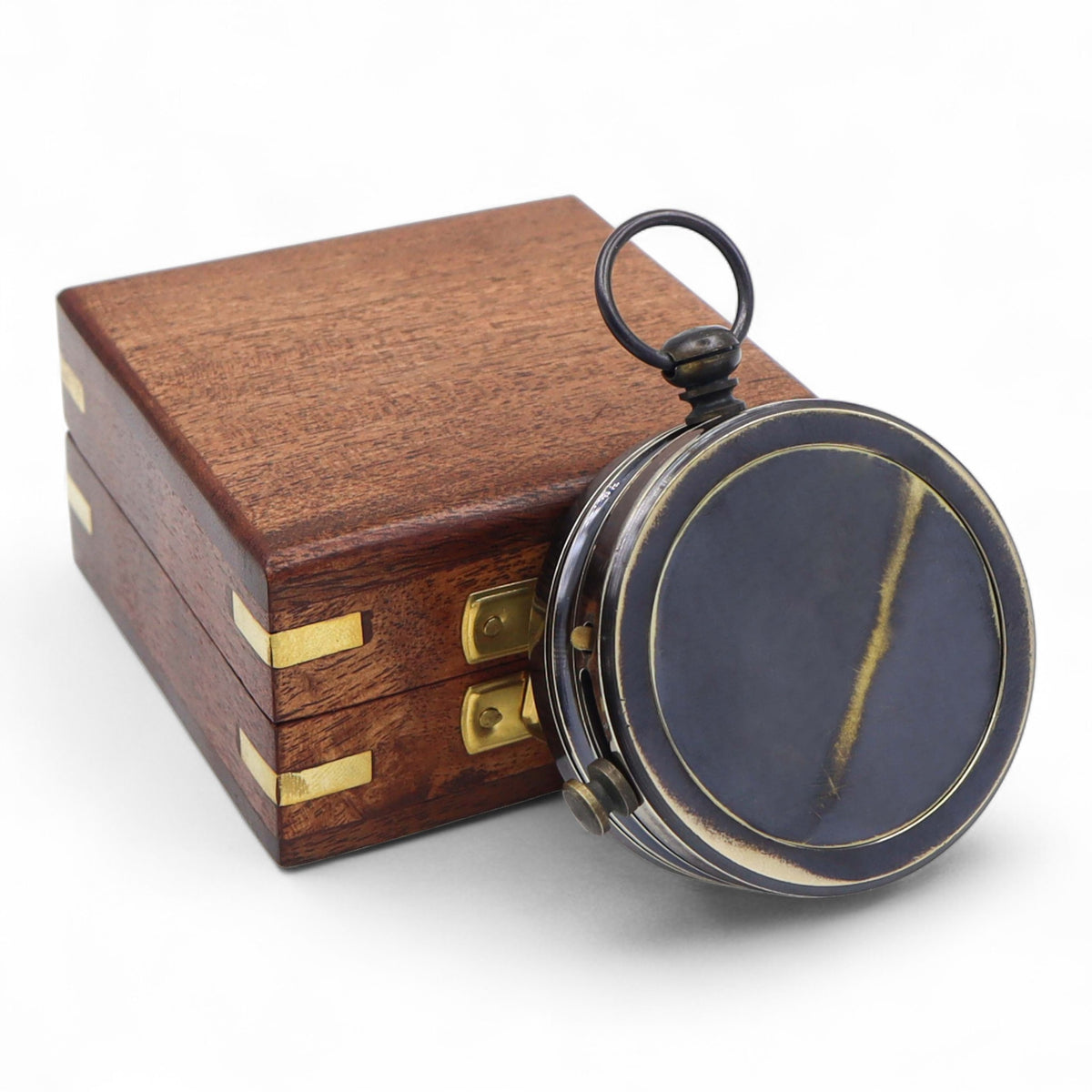 Custom Dollond London Open Face Gunmetal Compass