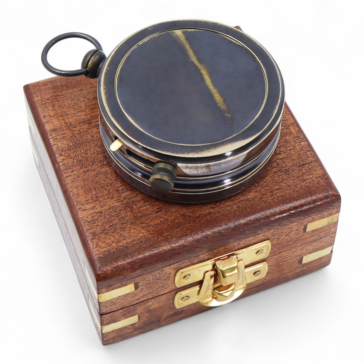 Custom Dollond London Open Face Gunmetal Compass