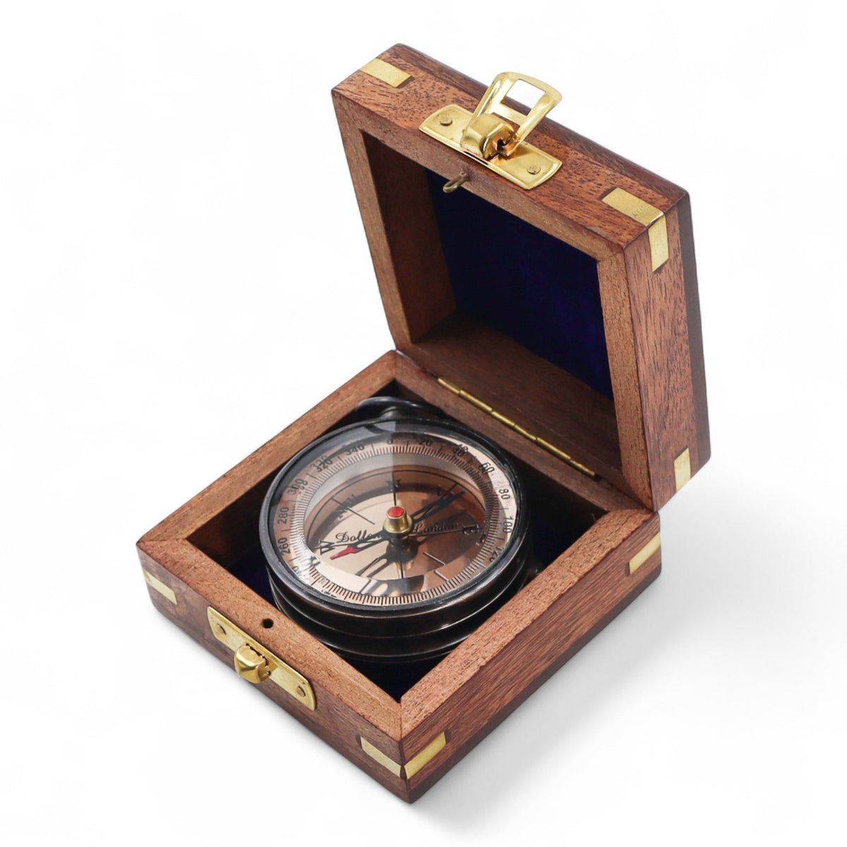 Custom Dollond London Open Face Gunmetal Compass