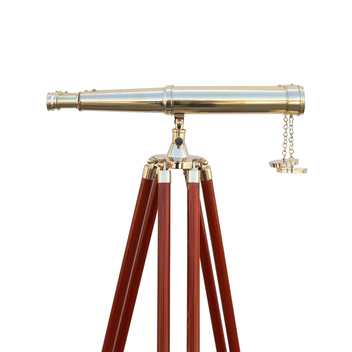 Personalised Double Barrel Telescope with Wooden Tripod