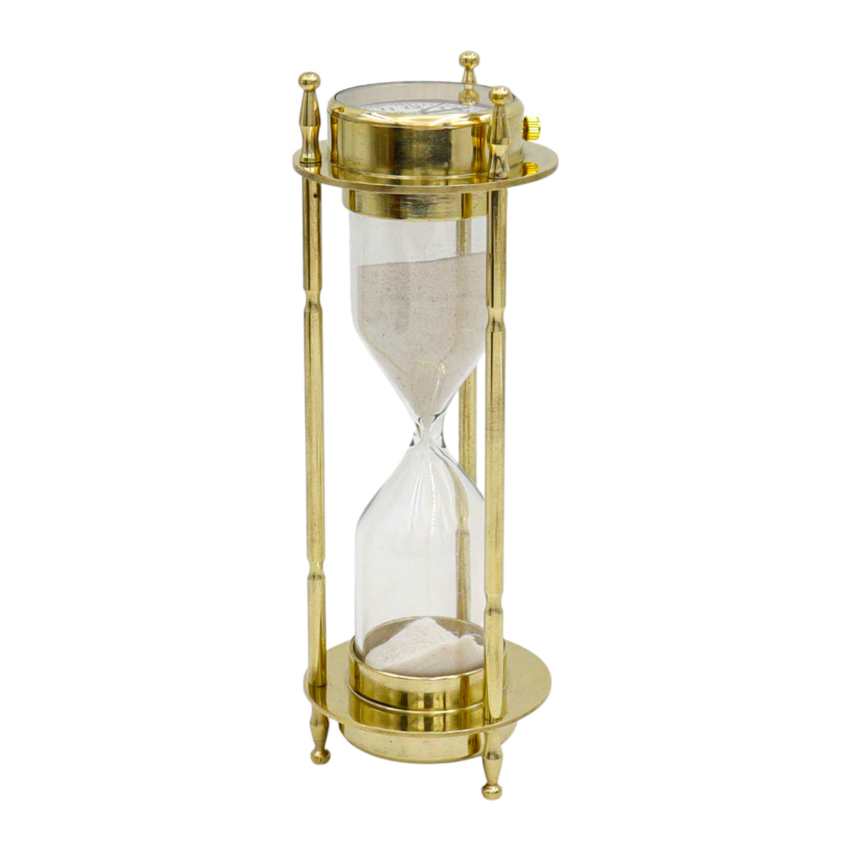 Personalised Sand Timer with Clock and Compass